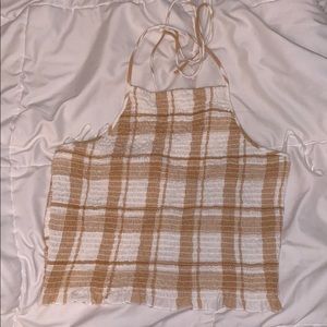 American Eagle Yellow Halter Top